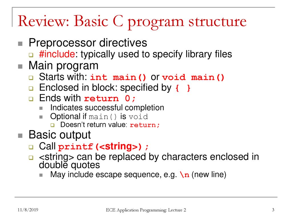 EECE.2160 ECE Application Programming - ppt download