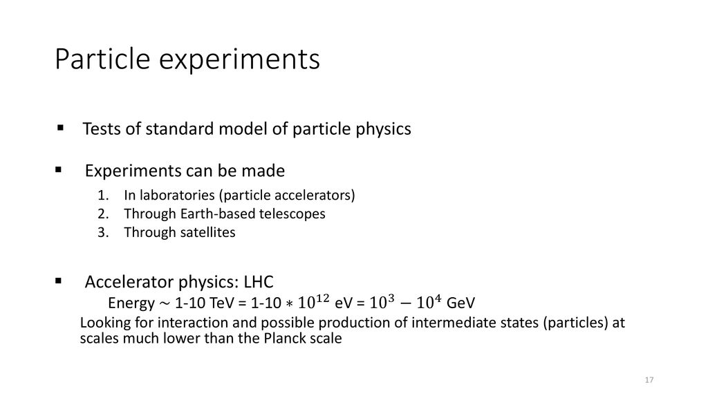 A glimpse into theoretical physics - ppt download