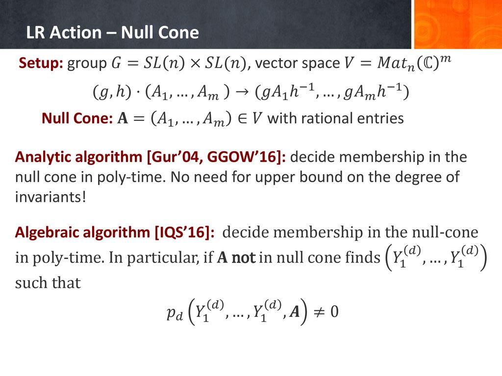 Pit Questions In Invariant Theory Ppt Download