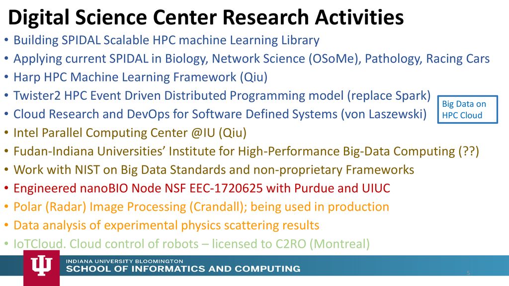 Research in Digital Science Center - ppt download