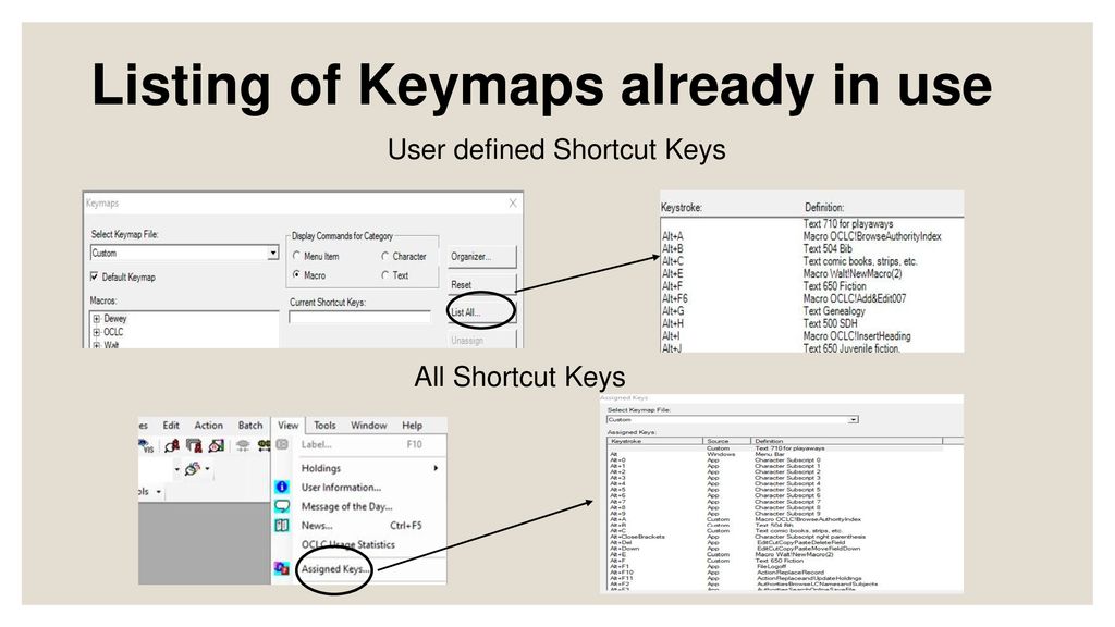 view macro shortcut keys view macro shortcut keys