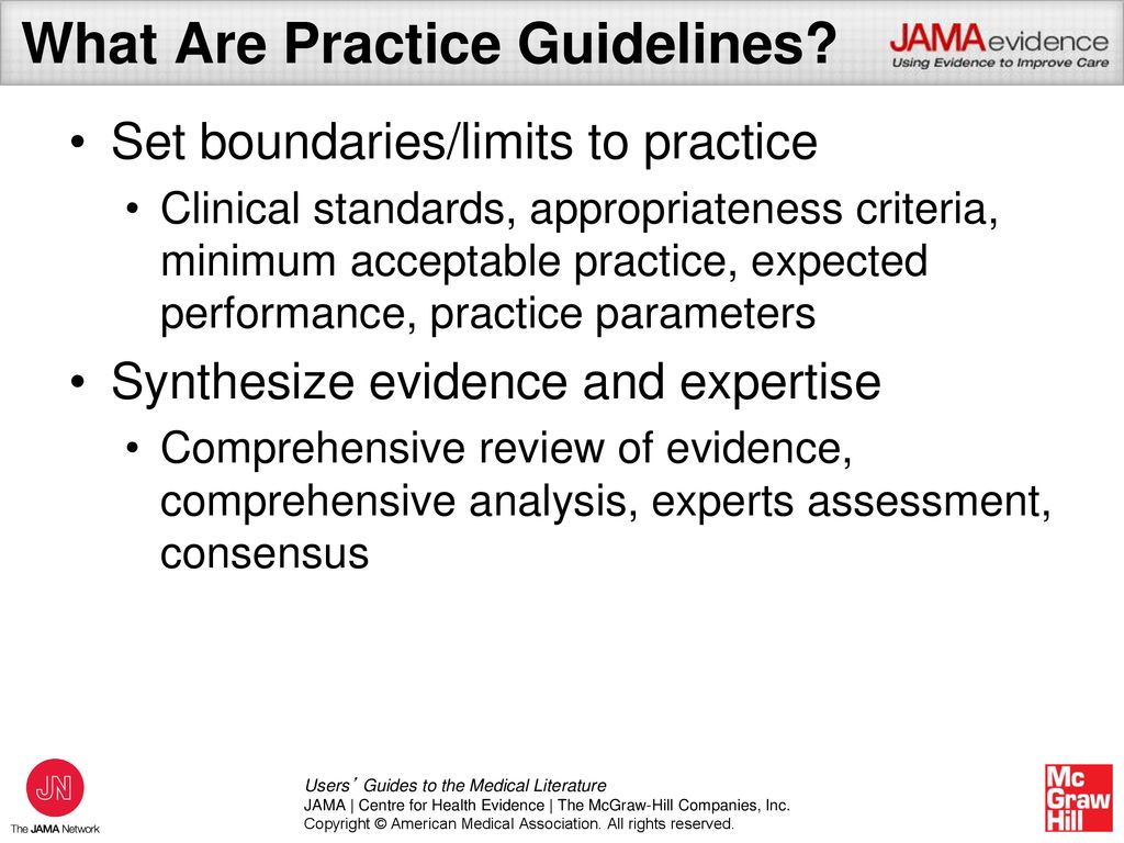 What Are Practice Guidelines