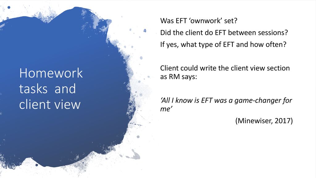 Making The Case For Eft Writing And Publishing Eft Case Studies Ppt Download