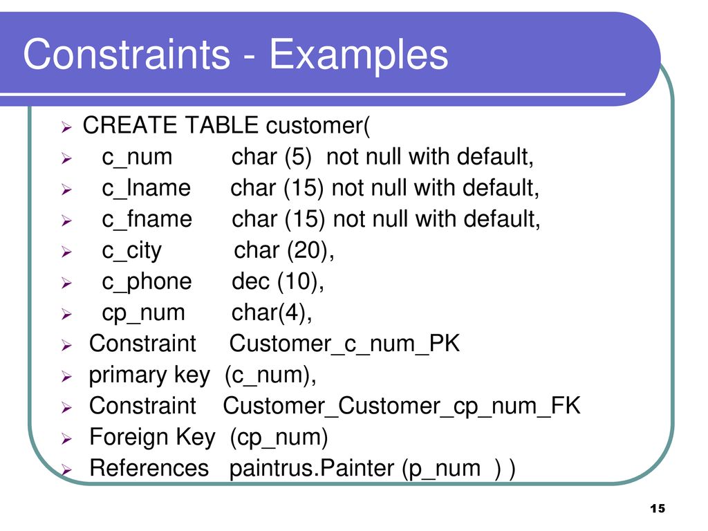 Dbs201 more on sql lecture 3 ppt download