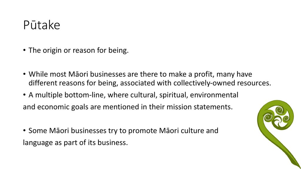 Pūtake The origin or reason for being.