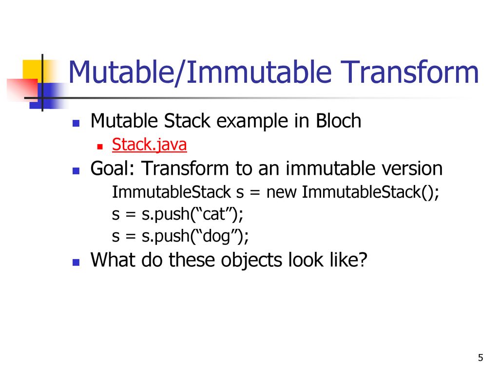 Basic Mutability Paul Ammann. - ppt download