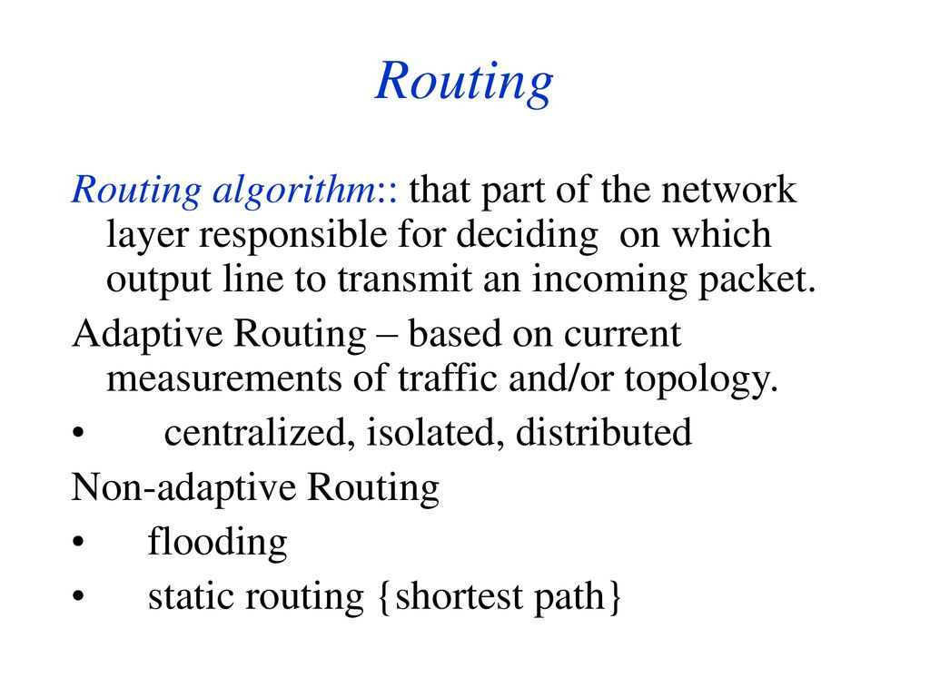 Network Layer Routing. - ppt download