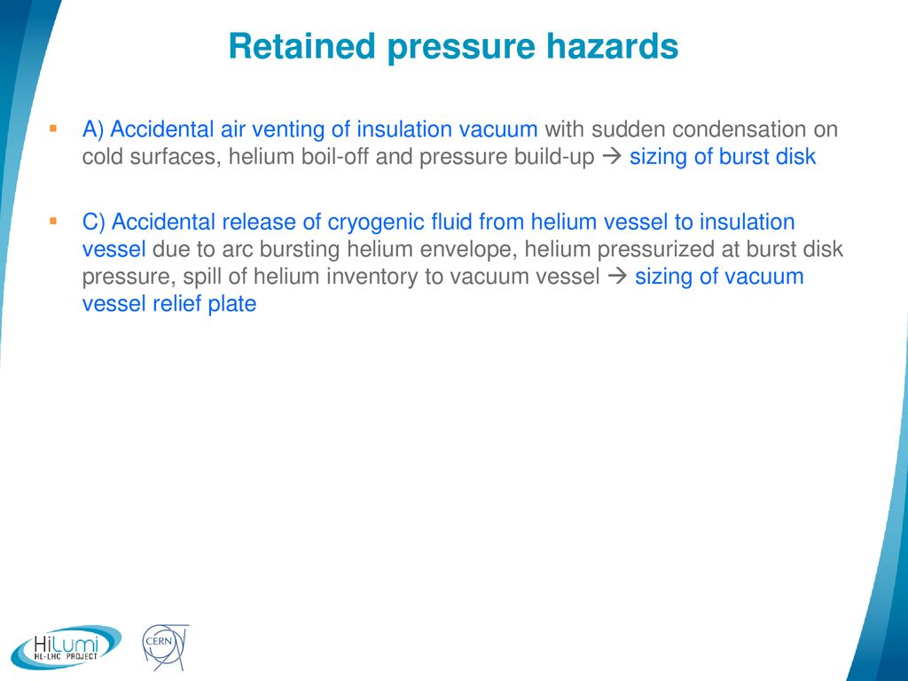 Retained pressure hazards
