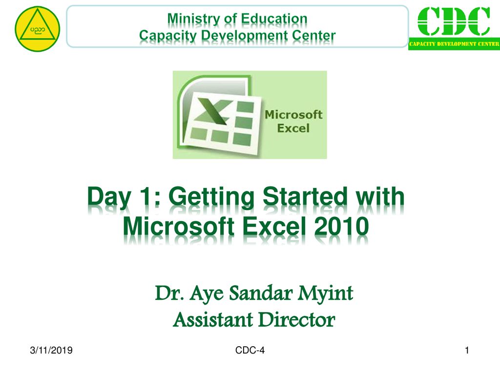 Day 1 Getting Started With Microsoft Excel Ppt Download