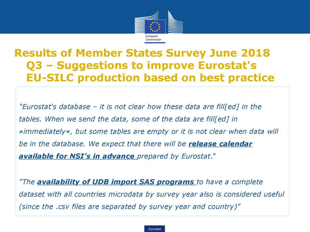 Item 5 Modernisation of the EUSILC Production ppt download