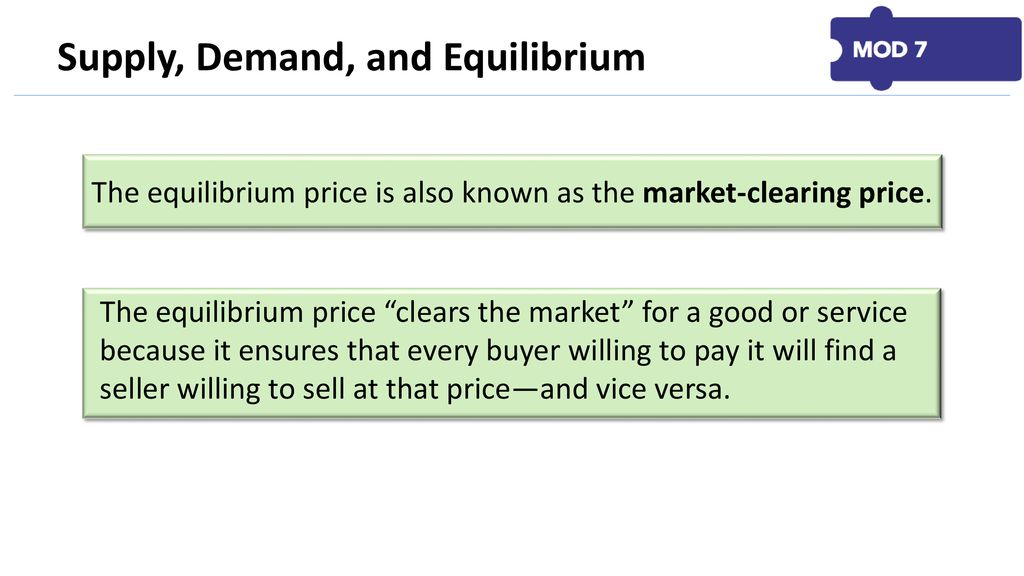 equilibrium price is also known as