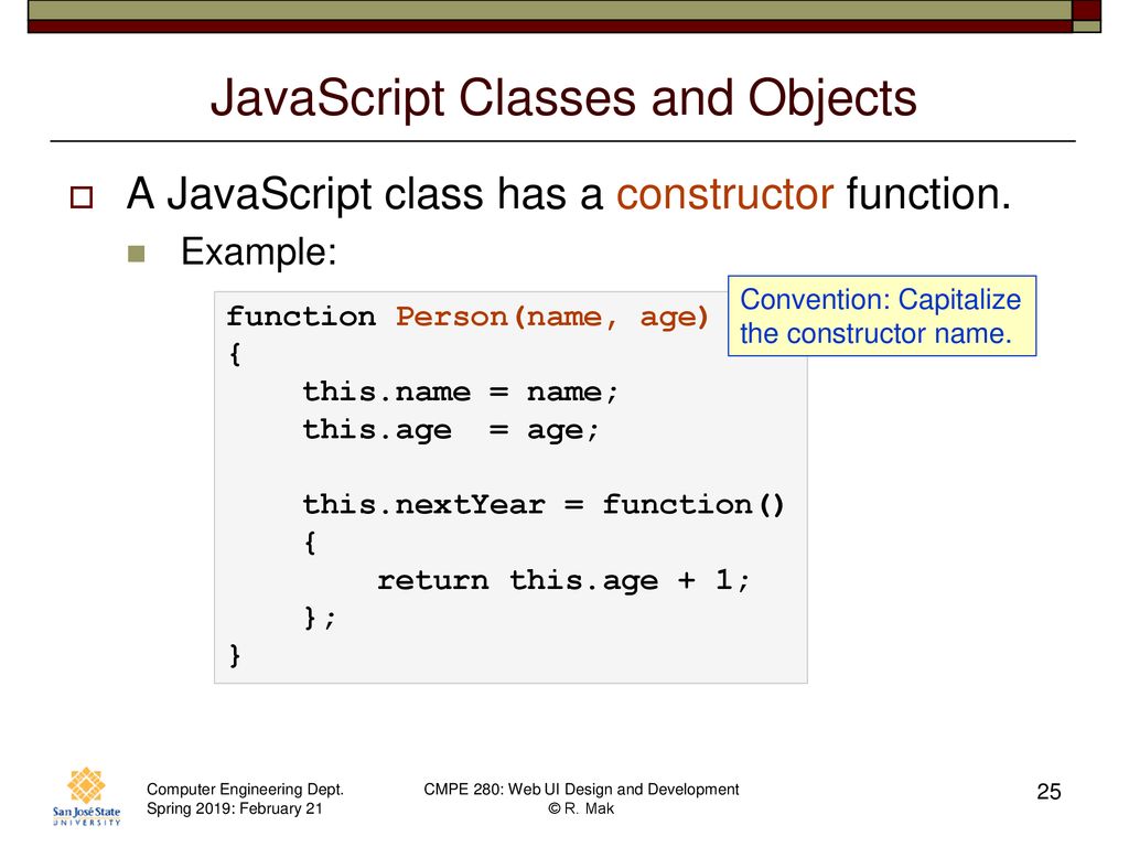 CMPE 280 Web UI Design and Development February 21 Class Meeting - ppt ...
