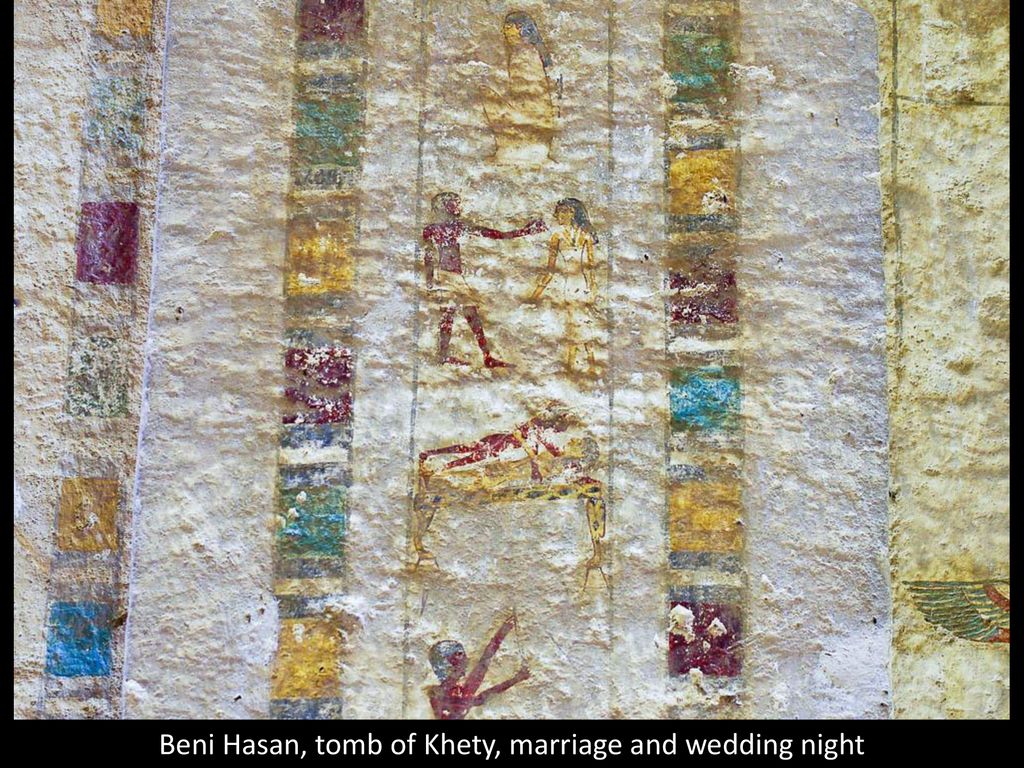 Beni Hasan, tomb of Khety, marriage and wedding night