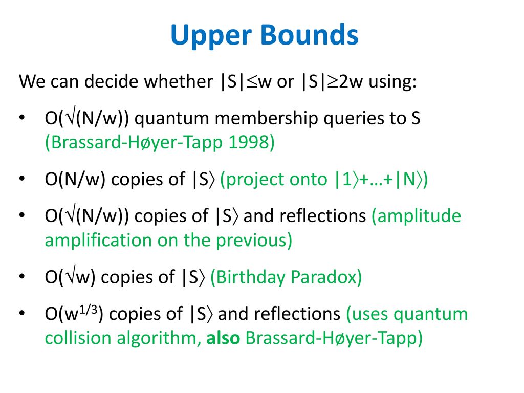 Quantum Lower Bounds Via Laurent Polynomials Ppt Download