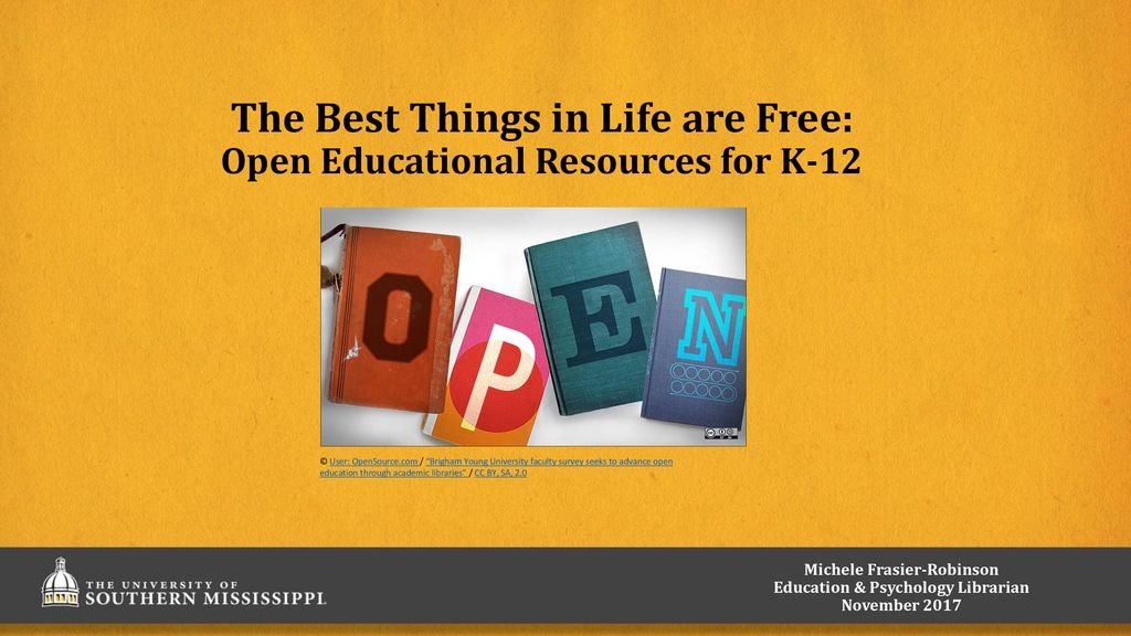 The Best Things in Life are Free: Open Educational Resources for K-12