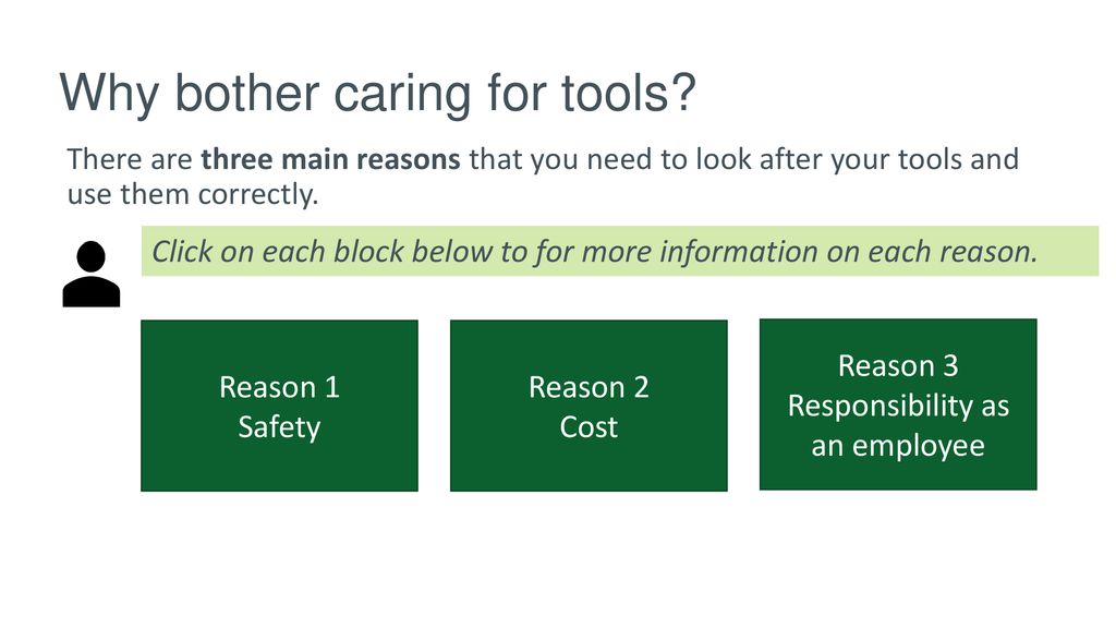 Why bother caring for tools