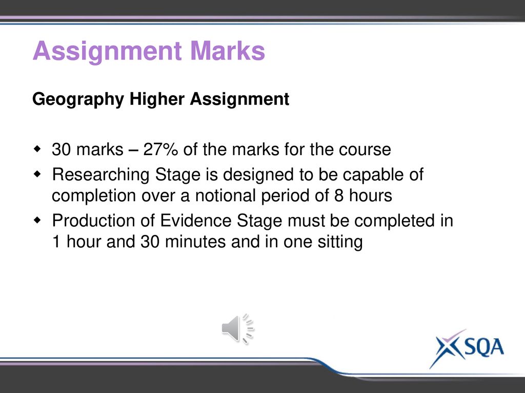 degree assignment marks