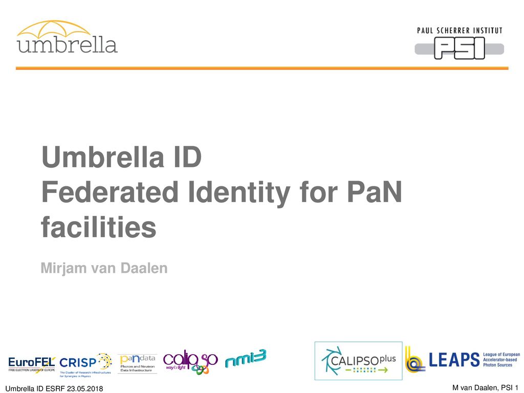 Umbrella ID Federated Identity for PaN facilities
