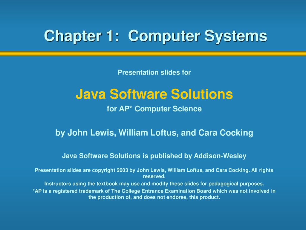 Chapter 1: Computer Systems - ppt download