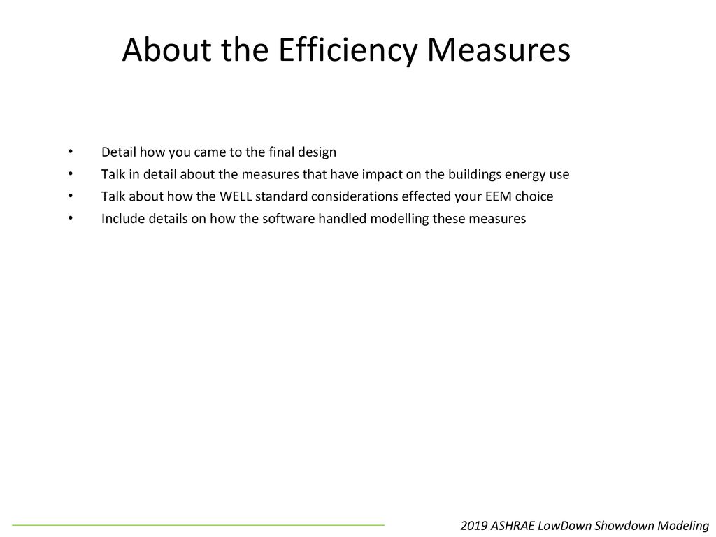 About the Efficiency Measures