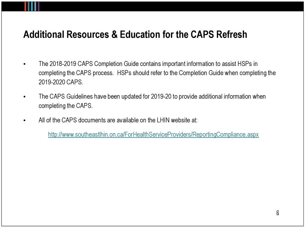 MULTISECTOR SERVICE ACCOUNTABILITY AGREEMENTS (MSAA) CAPS, Schedules