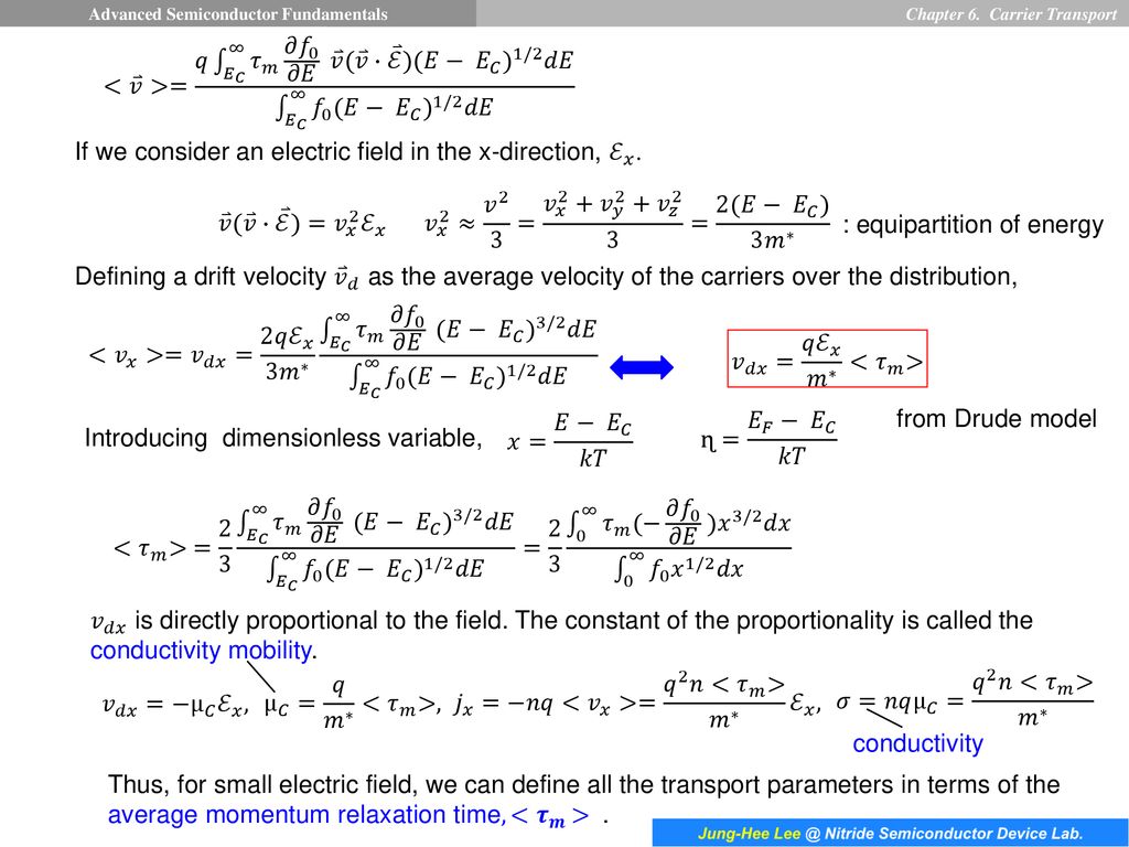Boltzmann Transport Equation Ppt Download