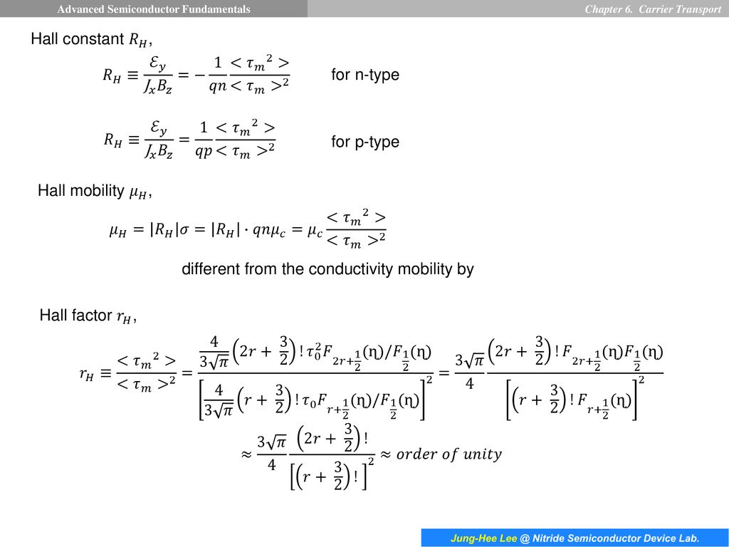 Boltzmann Transport Equation Ppt Download