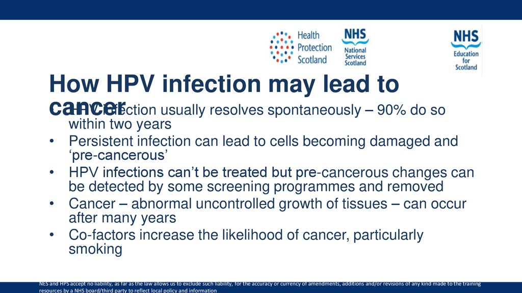 hpv infection nhs