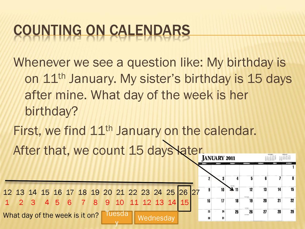 Mathematics Calendars ppt download Calendar Same Year Questions