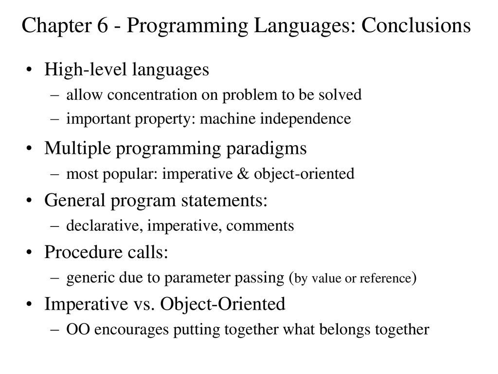 Programming Languages - ppt download