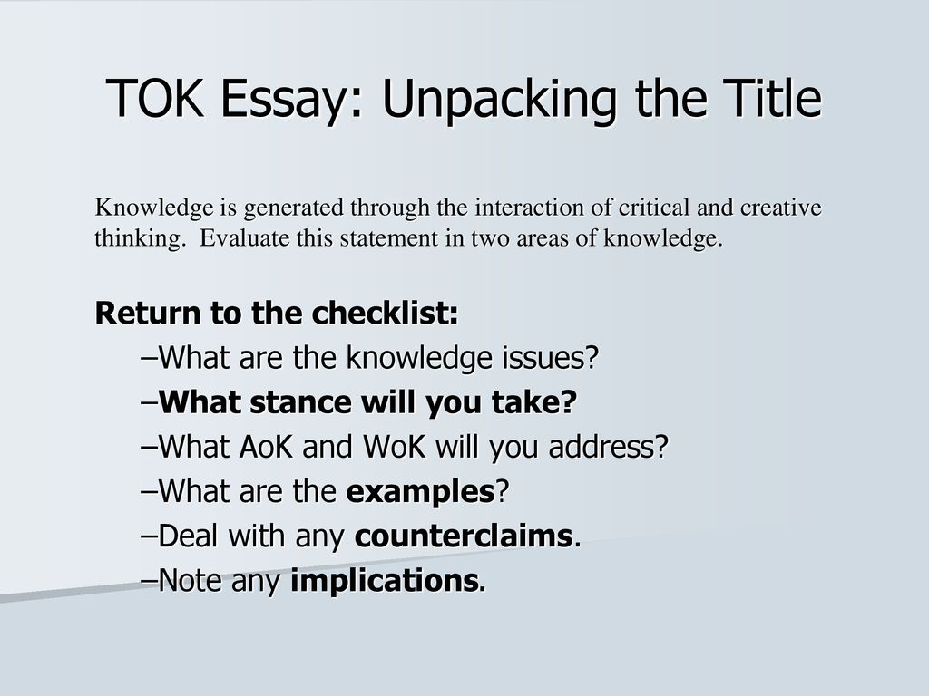 tok essay second interaction example