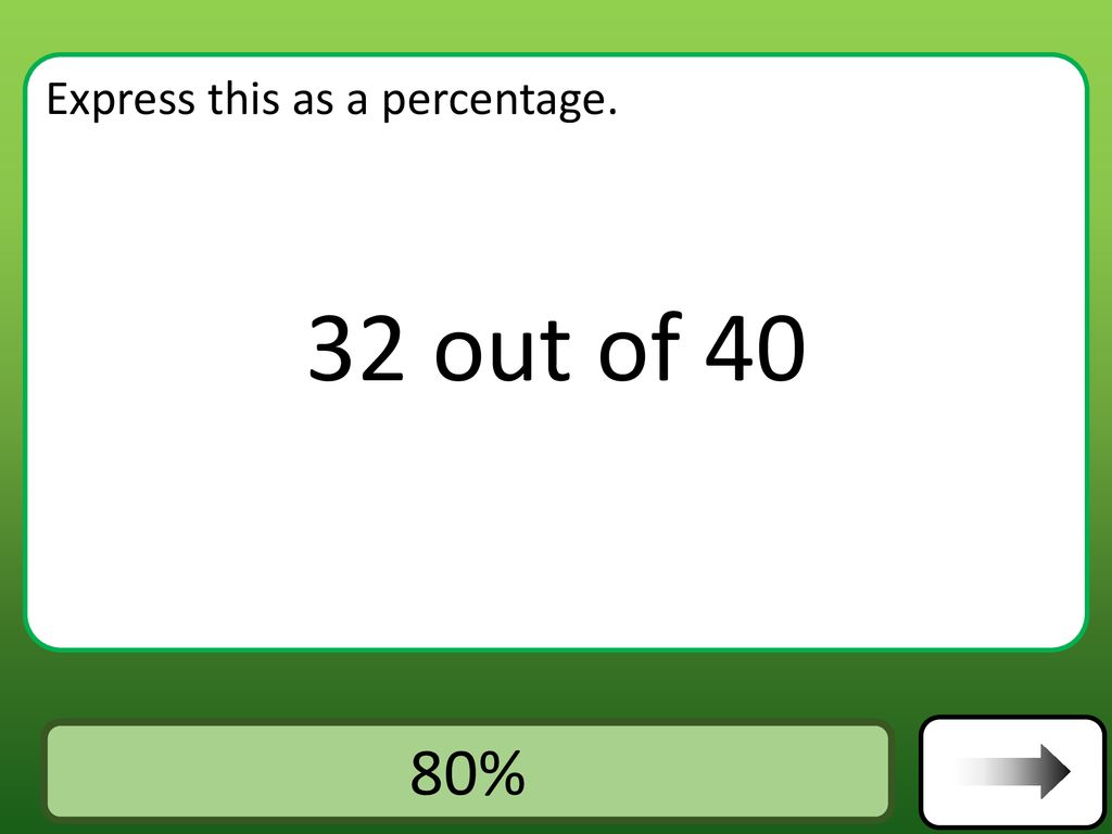 32 is What Percent of 40? = 80% [With 2 Solutions]