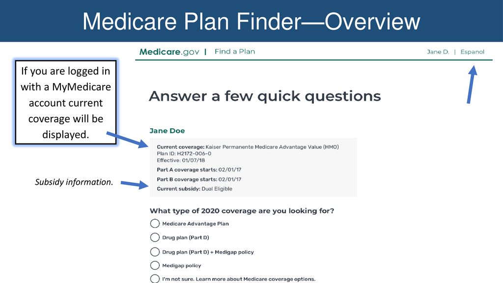 The New Medicare Plan Finder - ppt download