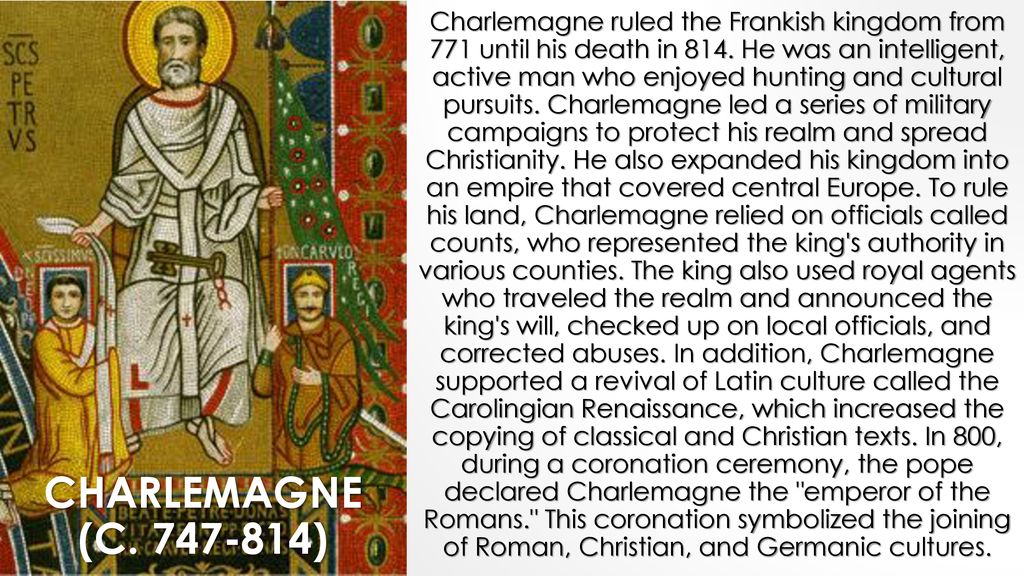 Descendants of CHARLEMAGNE (747-814)