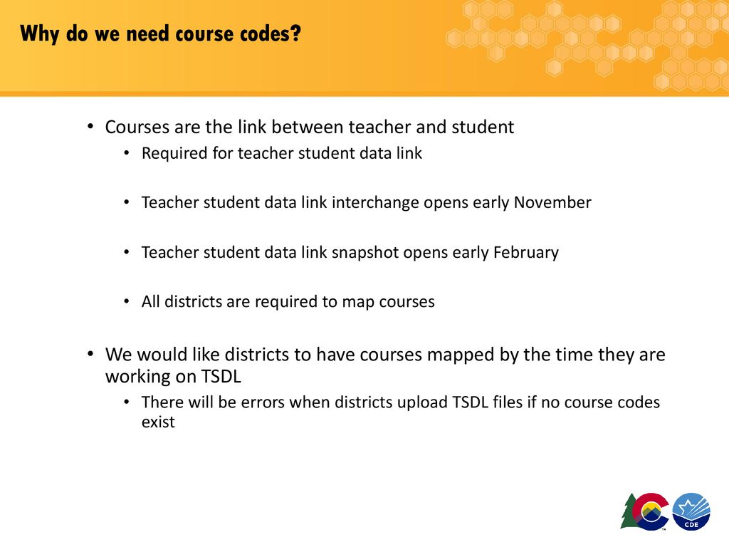 Statewide Standard Course Codes - ppt download
