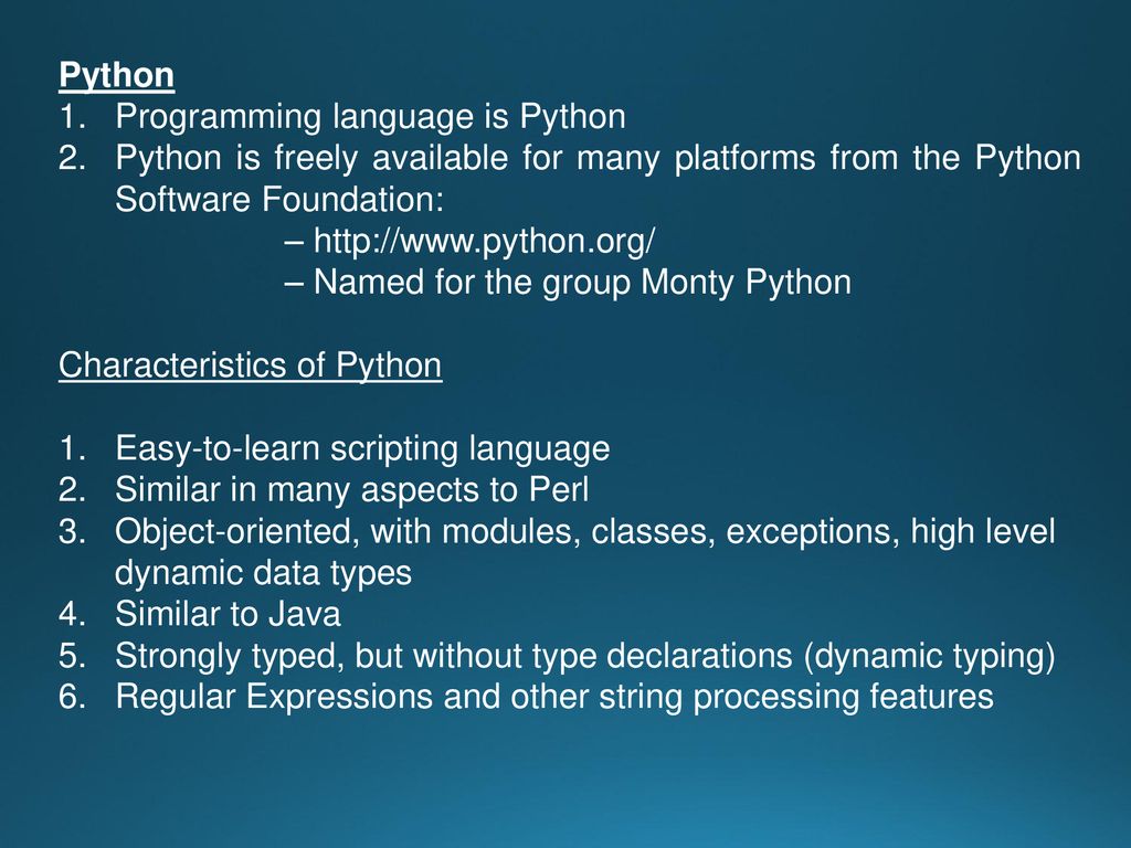 Python Programming language is Python. Python is freely available for many platforms from the Python Software Foundation: