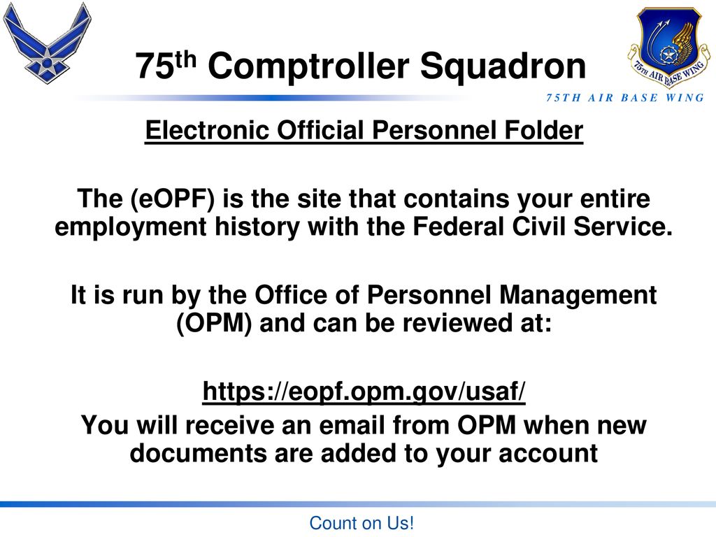 75th Comptroller Squadron - ppt download