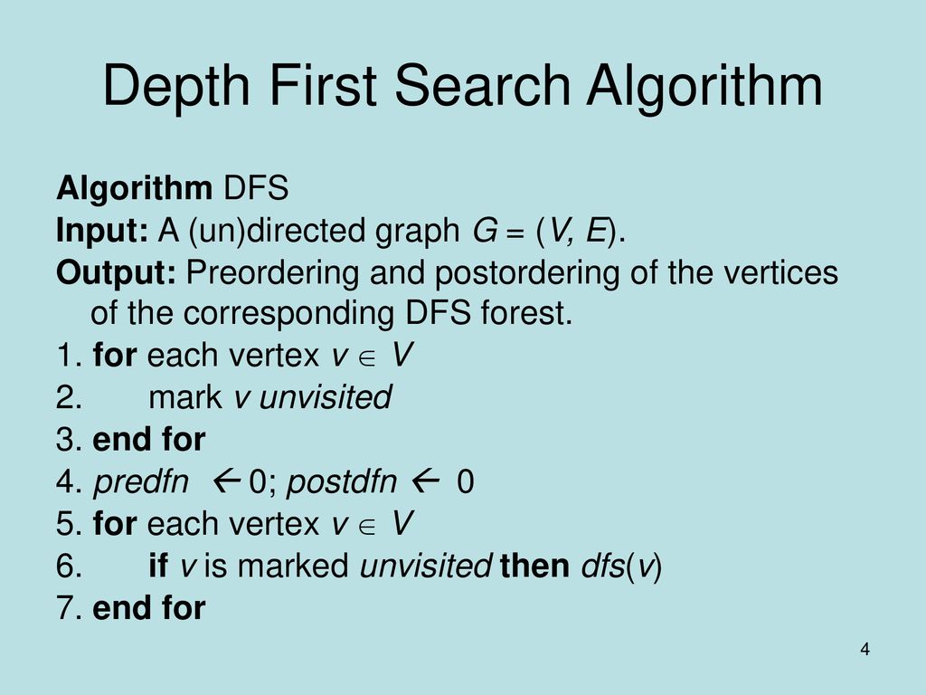 Graph Traversals Some applications require visiting every vertex in the ...