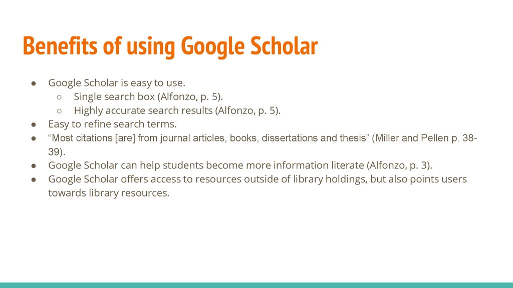 Teaching Information Literacy With Google And Google Scholar Ppt Download