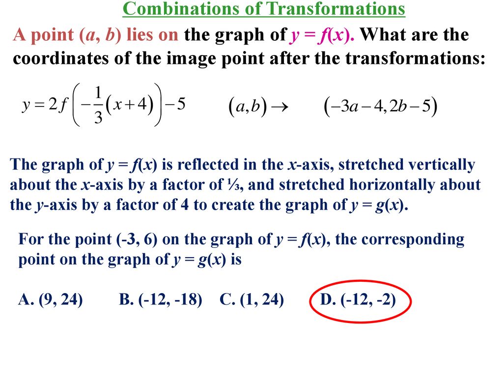 27.27 Combining Transformations - ppt download