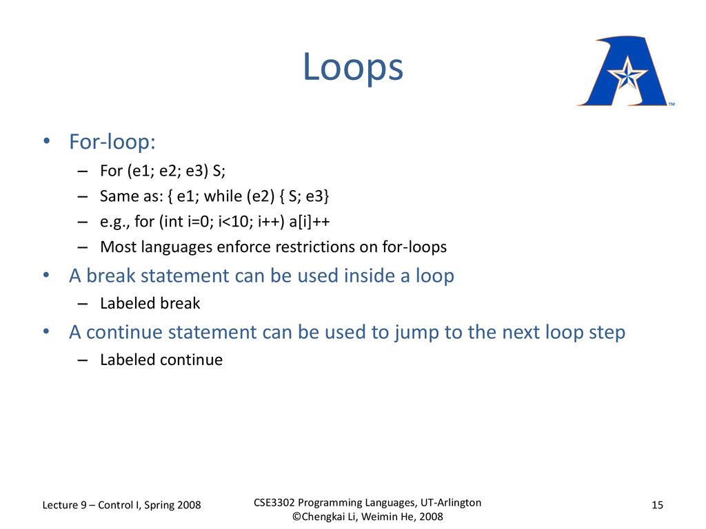 CSE 3302 Programming Languages - ppt download
