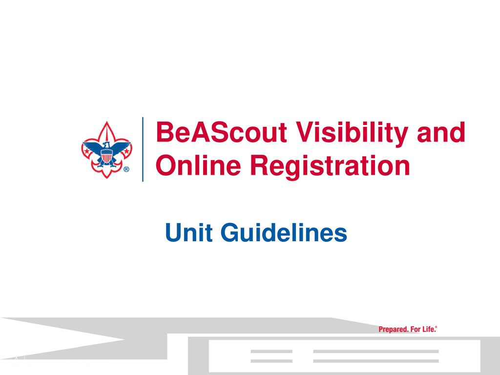 BeAScout Visibility and Online Registration