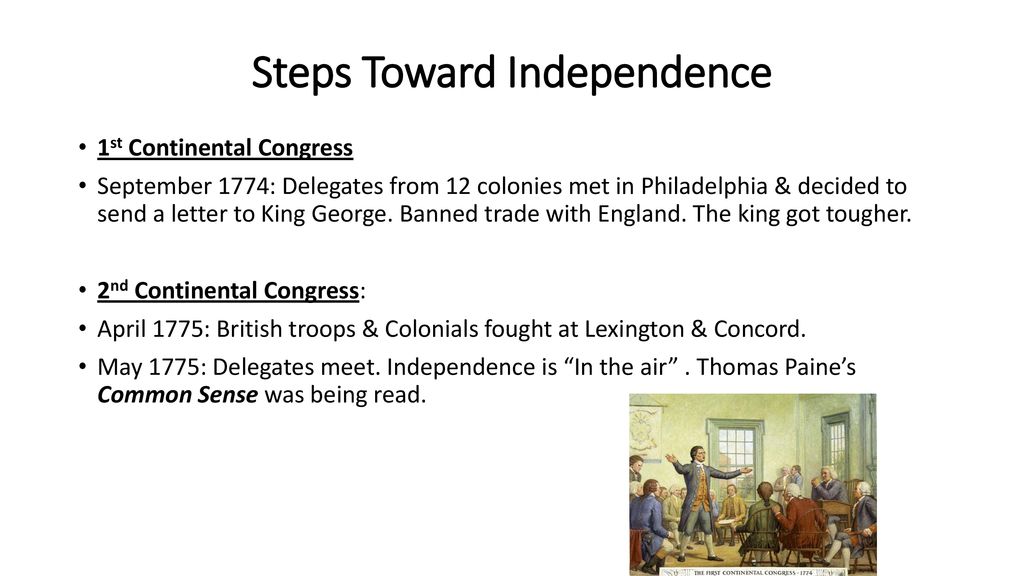 Steps Toward Independence