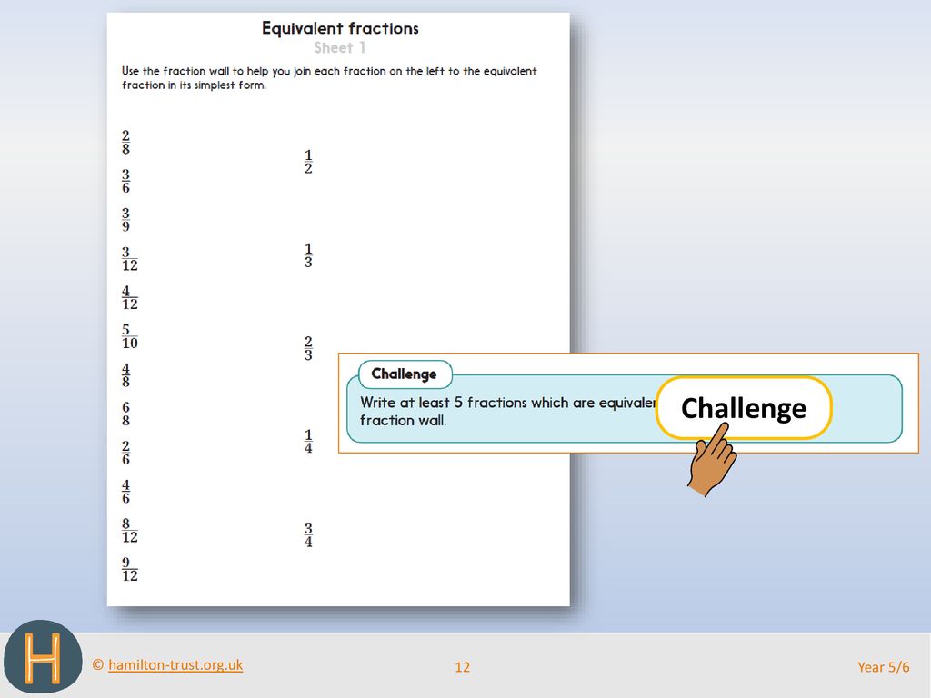 Order fractions; fractions of amounts - ppt download