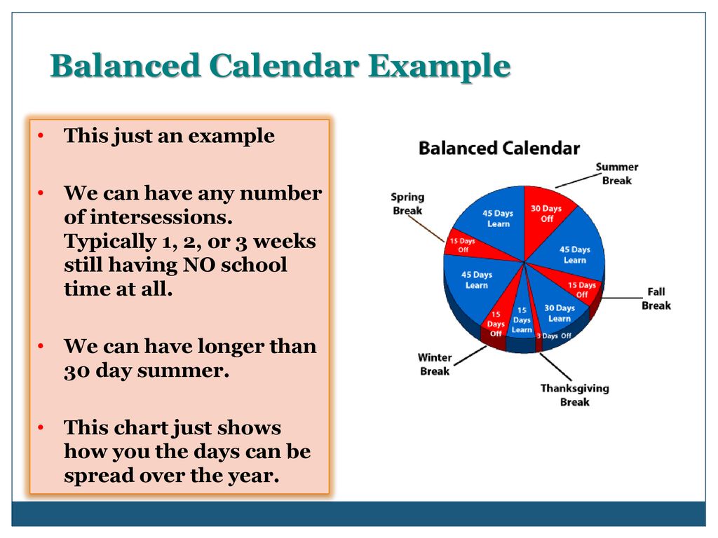 Balancing the Calendar An Innovative Approach to Education ppt download