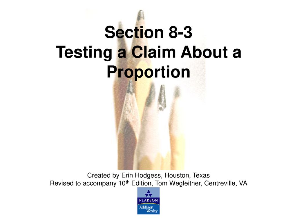 Testing a Claim About a Proportion