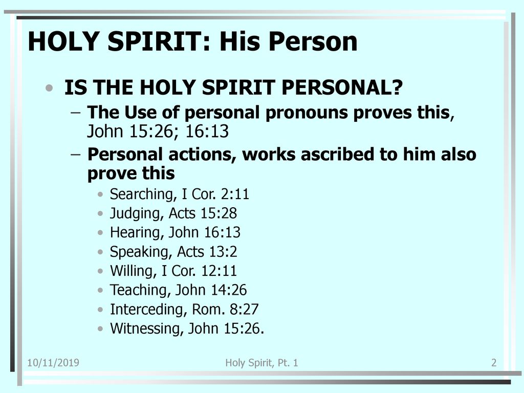 HOLY SPIRIT. - ppt download