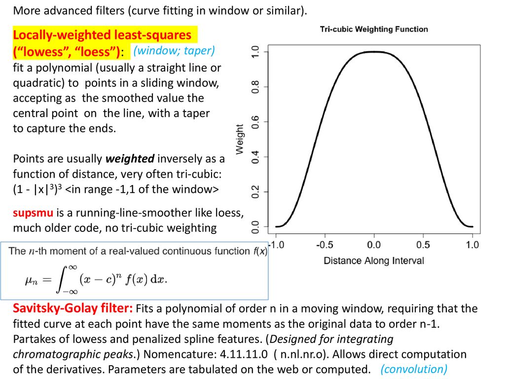 Data conditioning, filtering, smoothing, interpolation, regularization ...