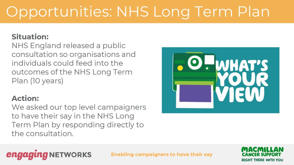 Opportunities: NHS Long Term Plan