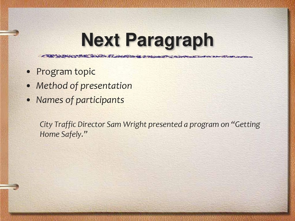 Secretary “The Write Stuff” - ppt download